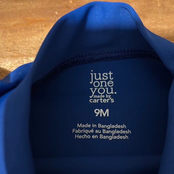 Carter's Blue and White Rashguard Swim Set - Picture 3 of 3